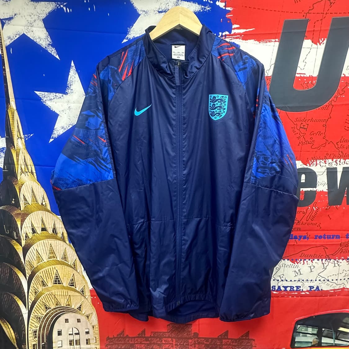 새상품급 나이키 잉글랜드 오버핏 바람막이2XL 110 상품이미지1