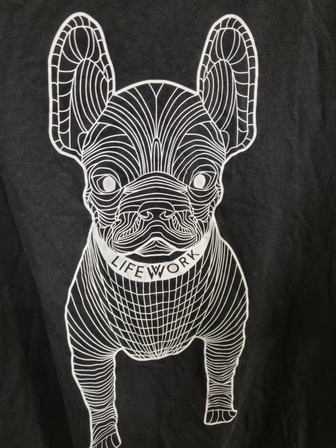 라이프워크 불독 반팔 티셔츠 블랙  L 상품이미지5