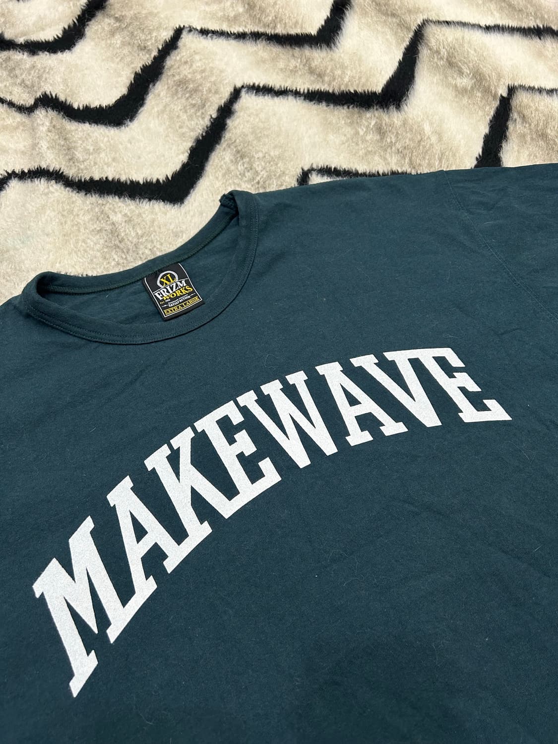 [XL]프리즘웍스 Make Wave 반팔/청녹색 상품이미지1