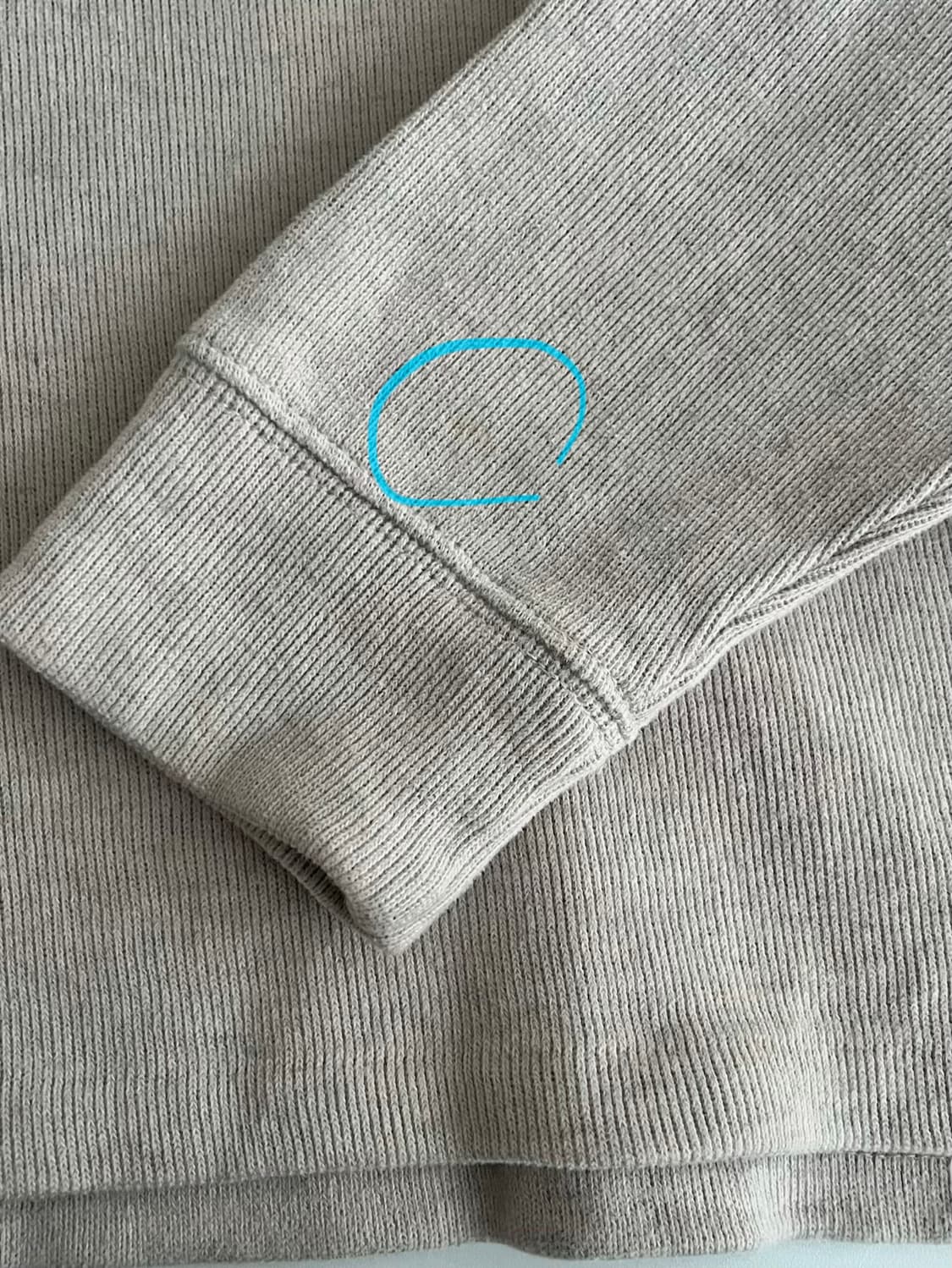 S) 폴로 랄프로렌 반집업 코튼 니트 오트밀 상품이미지5