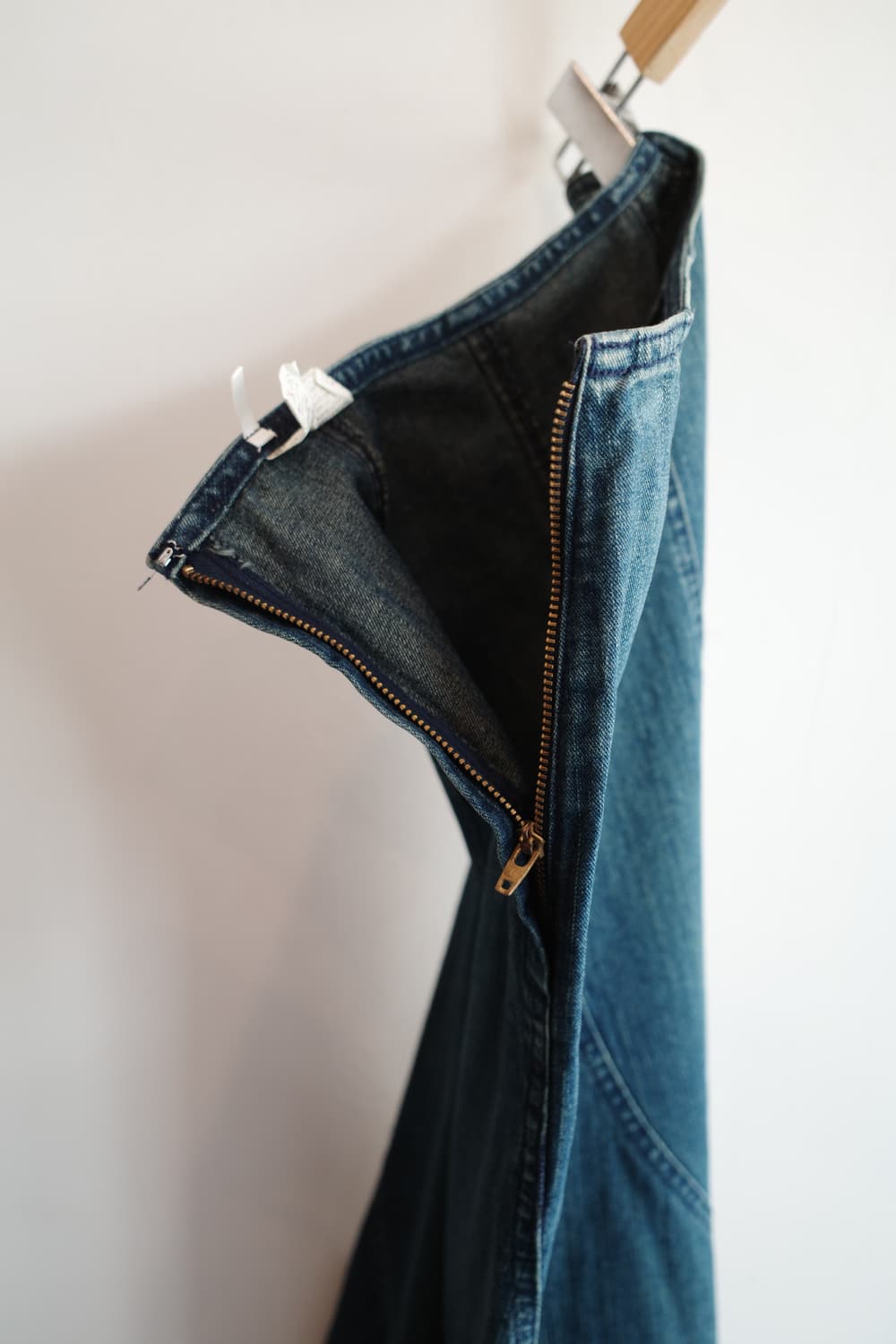 Japan brand 컷오프 데님 롱 스커트 (24인치) 상품이미지5