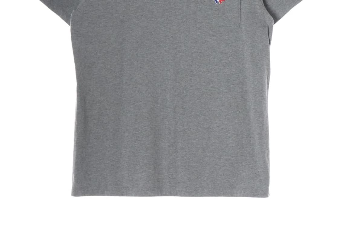 메종키츠네 그레이 트리콜로 폭스 포켓 반팔티 L 상품이미지4