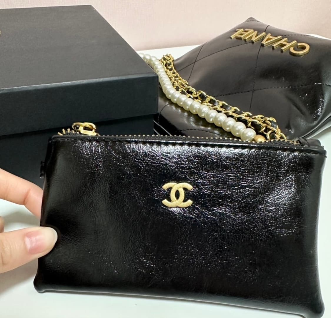 샤넬 메이크업 라인 진주 체인 숄더백 상품이미지6