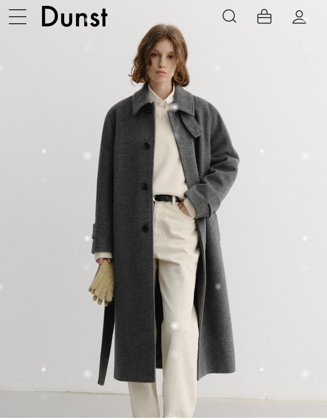 [새상품] 던스트 벨티드 캐시미어 맥코트 [XS], 여성코트 상품이미지1