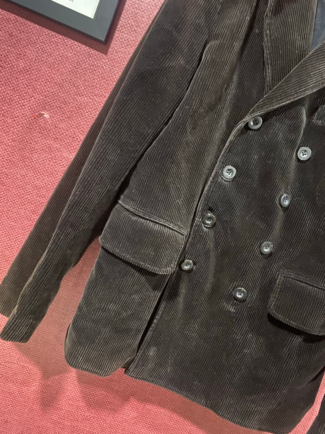 폴로 코듀로이 더블 브레스트 코트 M 상품이미지4