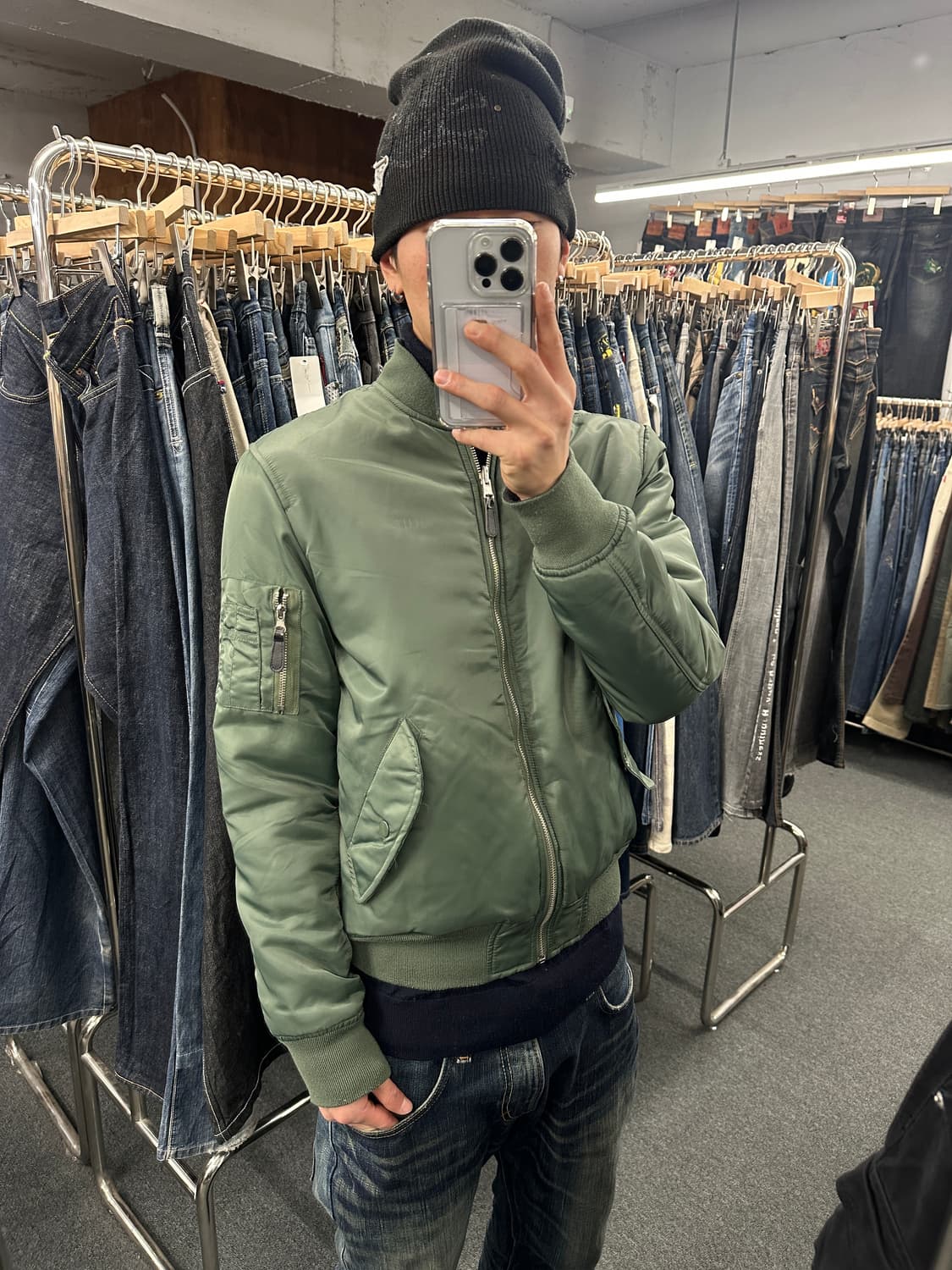 S) HUF 리버시블 봄버자켓 항공자켓  상품이미지1