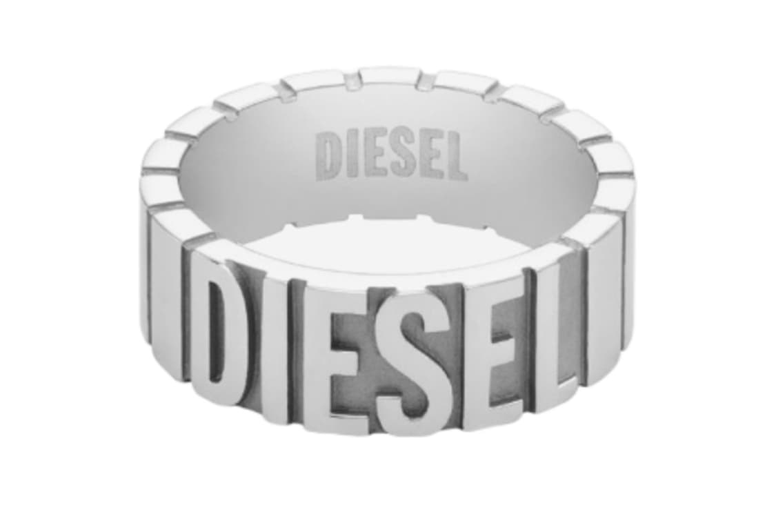 디젤 스틸 밴드 실버 링 상품이미지1