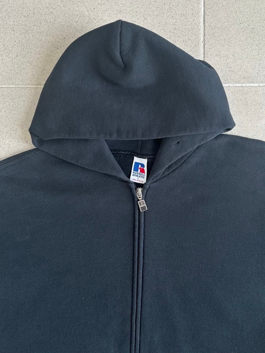 90s 빈티지 러셀 후드집업 블랙L 상품이미지3