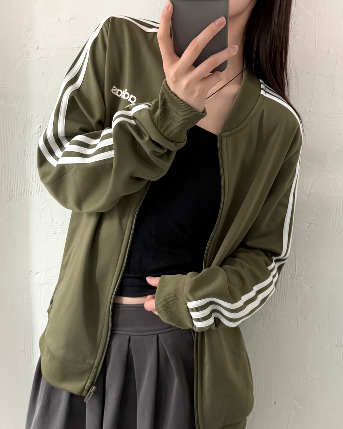 Adidas 아디다스 카키올리브 사이드라인 트랙탑 상품이미지1