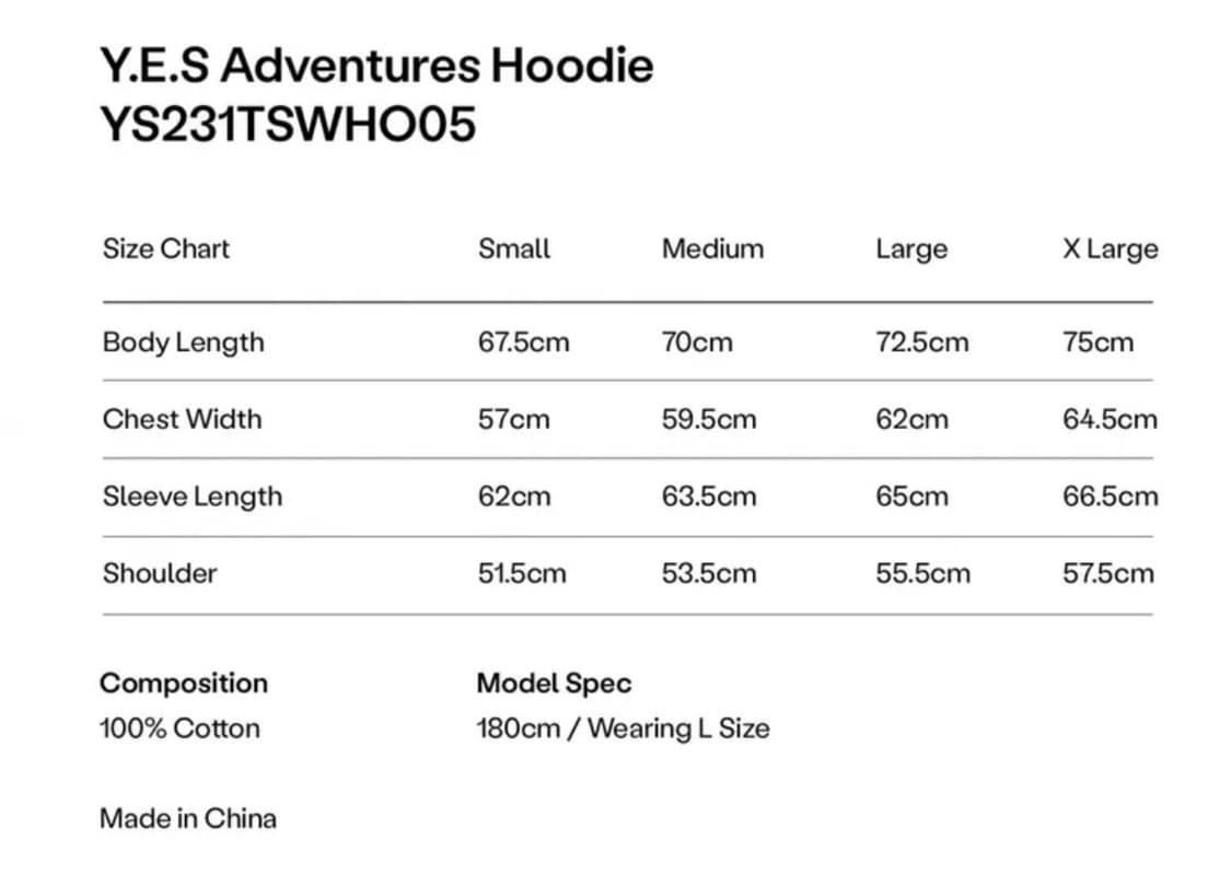 예스아이씨 후드티 M 상품이미지3