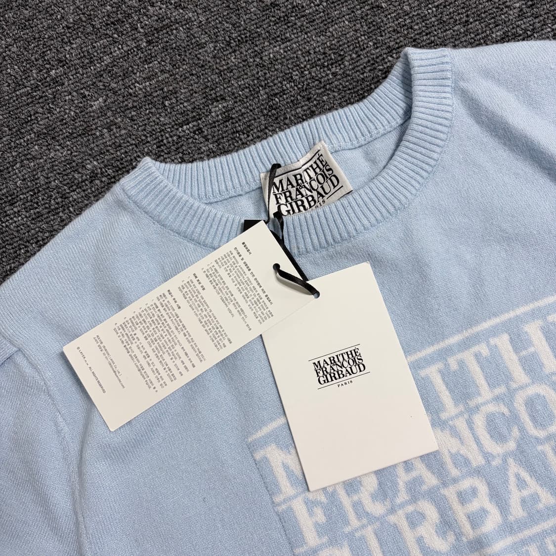 마리떼 프랑소와 저버 W 클래식 로고 니트 새상품 상품이미지3