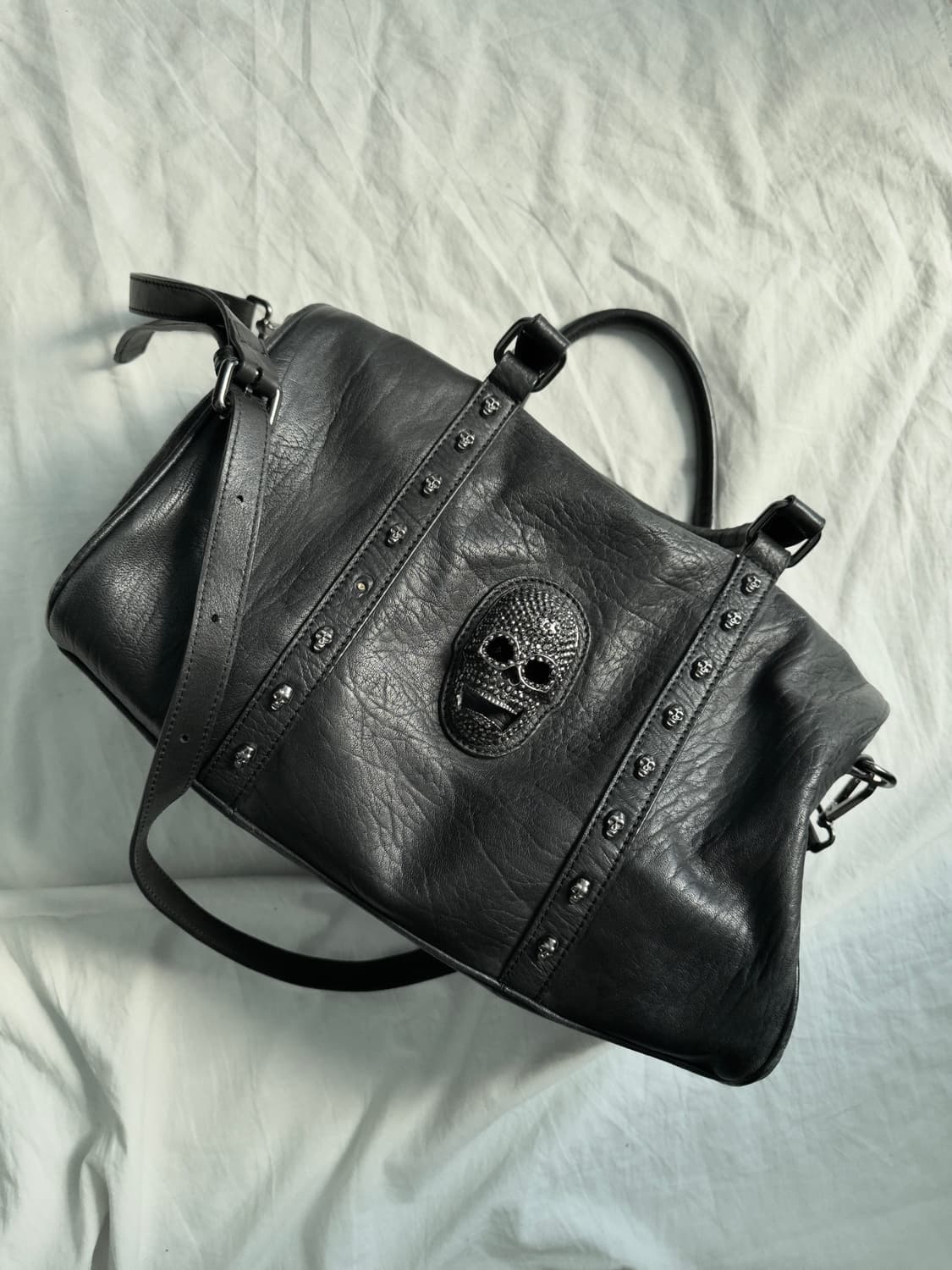 JPN VTG 스컬스터드 오피움 토트 숄더 크로스백 상품이미지1