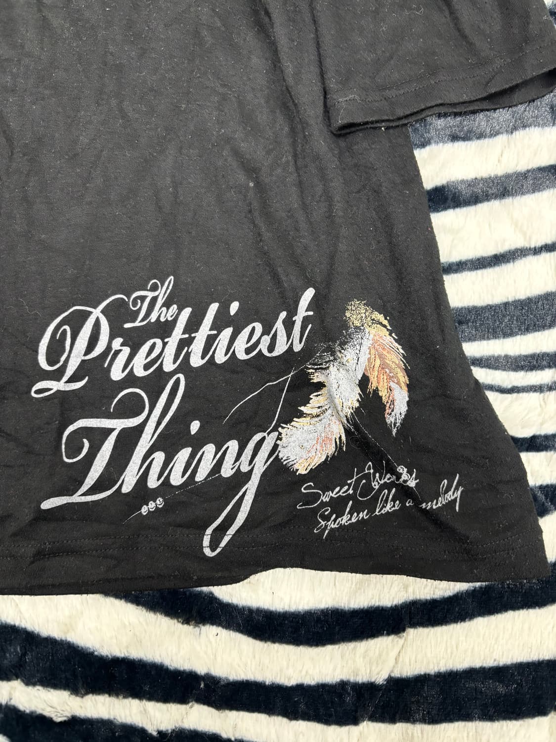 [PLG]feathers Print Black Sleeve 상품이미지5