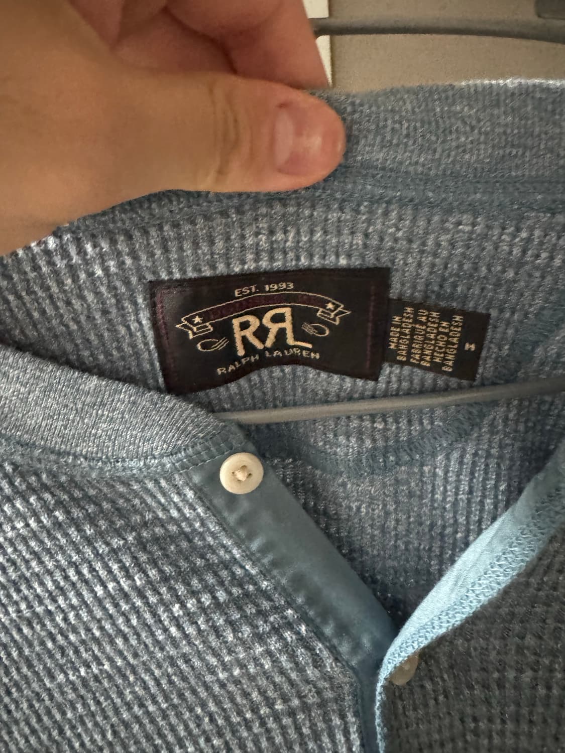 RRL 더블알엘 헨리넥 소라색 상품이미지2