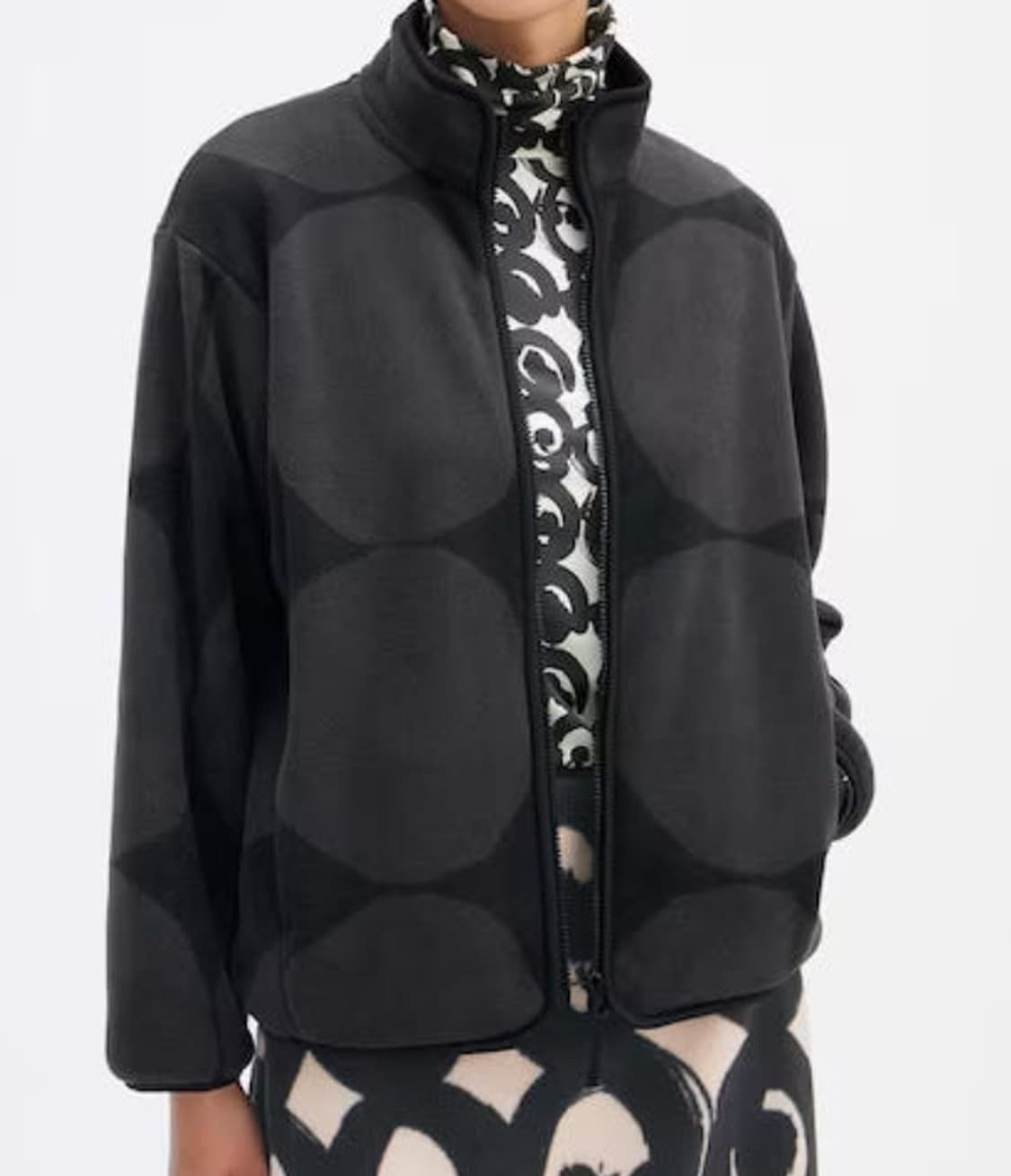 마리메꼬 유니클로 콜라보 플리스 풀 지퍼 재킷 S 상품이미지1