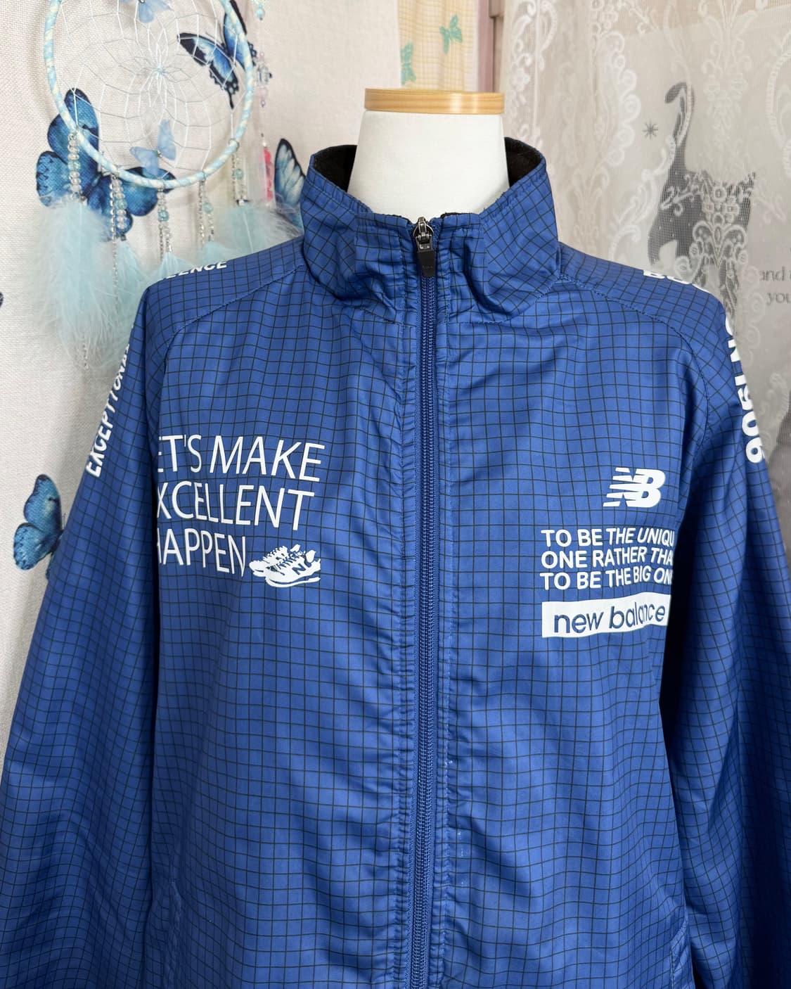 뉴발란스 코발트 블루 웜업 바람막이 자켓 상품이미지6