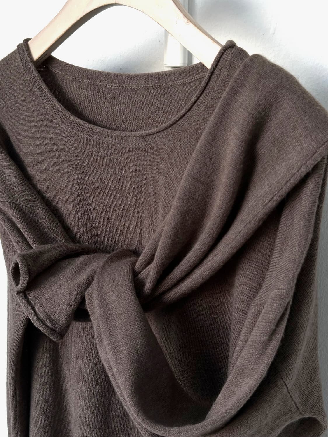 High gauge roll design stretched knit to 상품이미지1