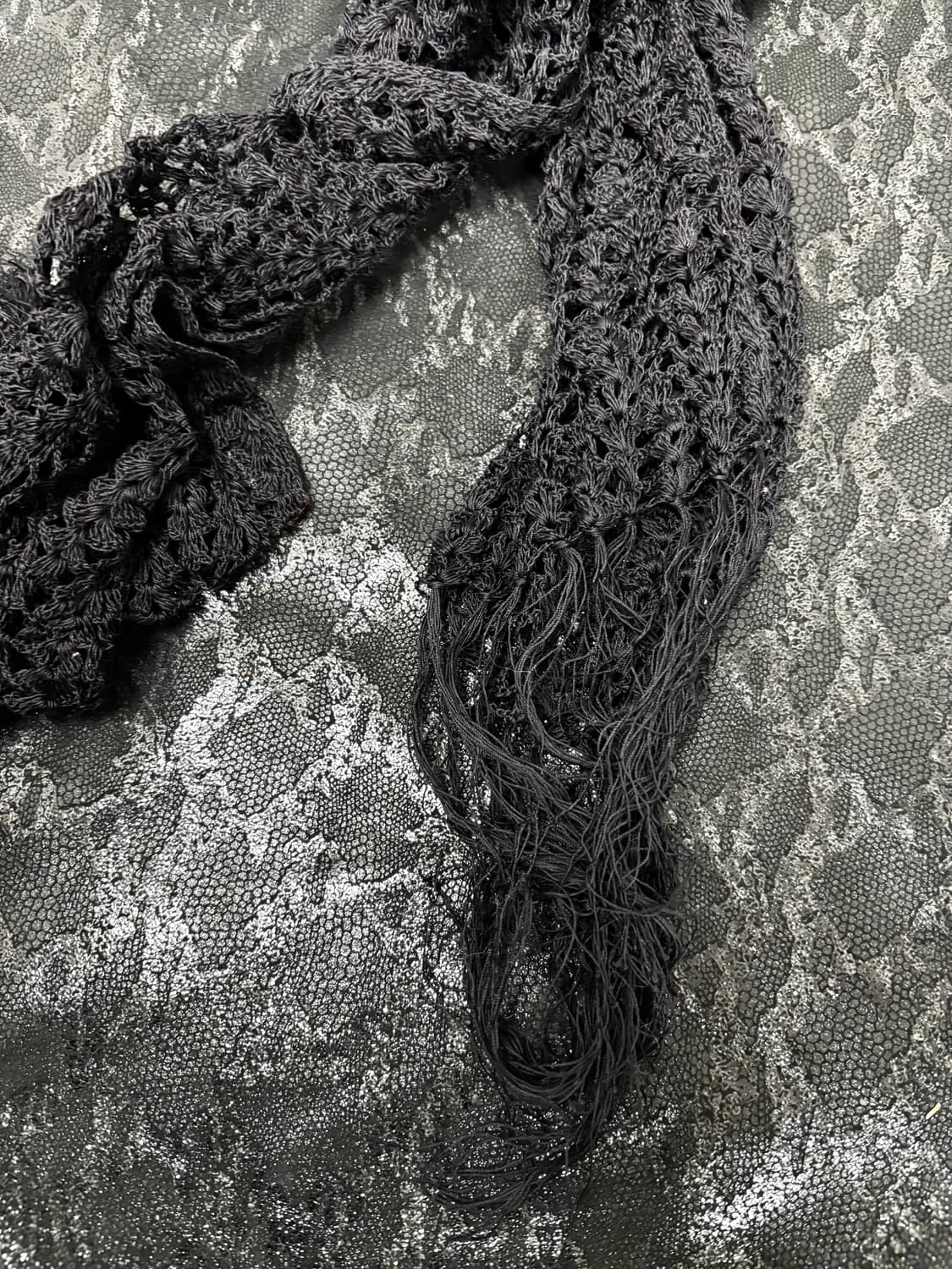 22. Black y2K Scarf 2.5 상품이미지5