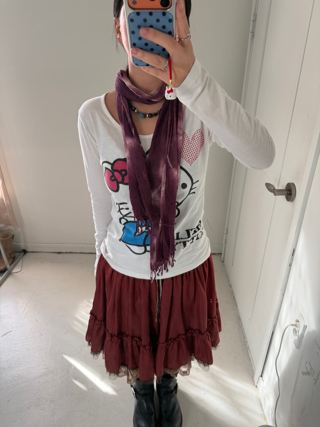 일본빈티지 페어리룩 스카프 목도리  상품이미지1