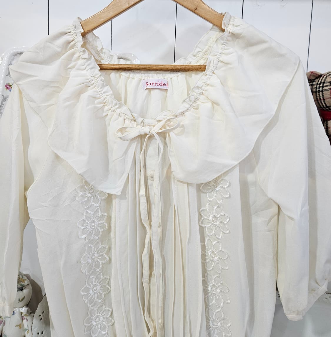 빅카라 레이스 블라우스 상품이미지2