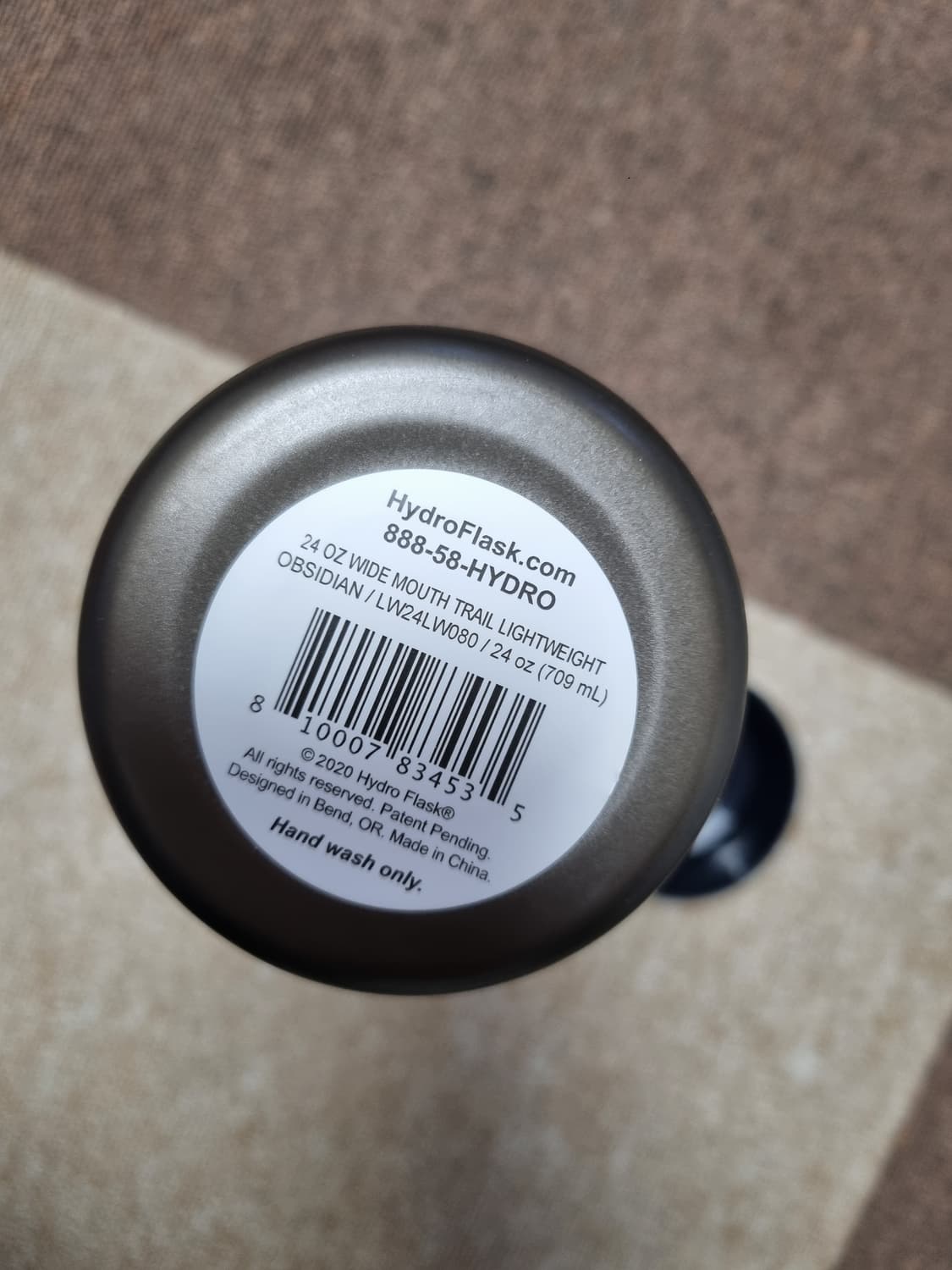 하이드로 플라스크 스틸 24온스 경량 와이드 플렉스 캡 옵시디언 상품이미지4