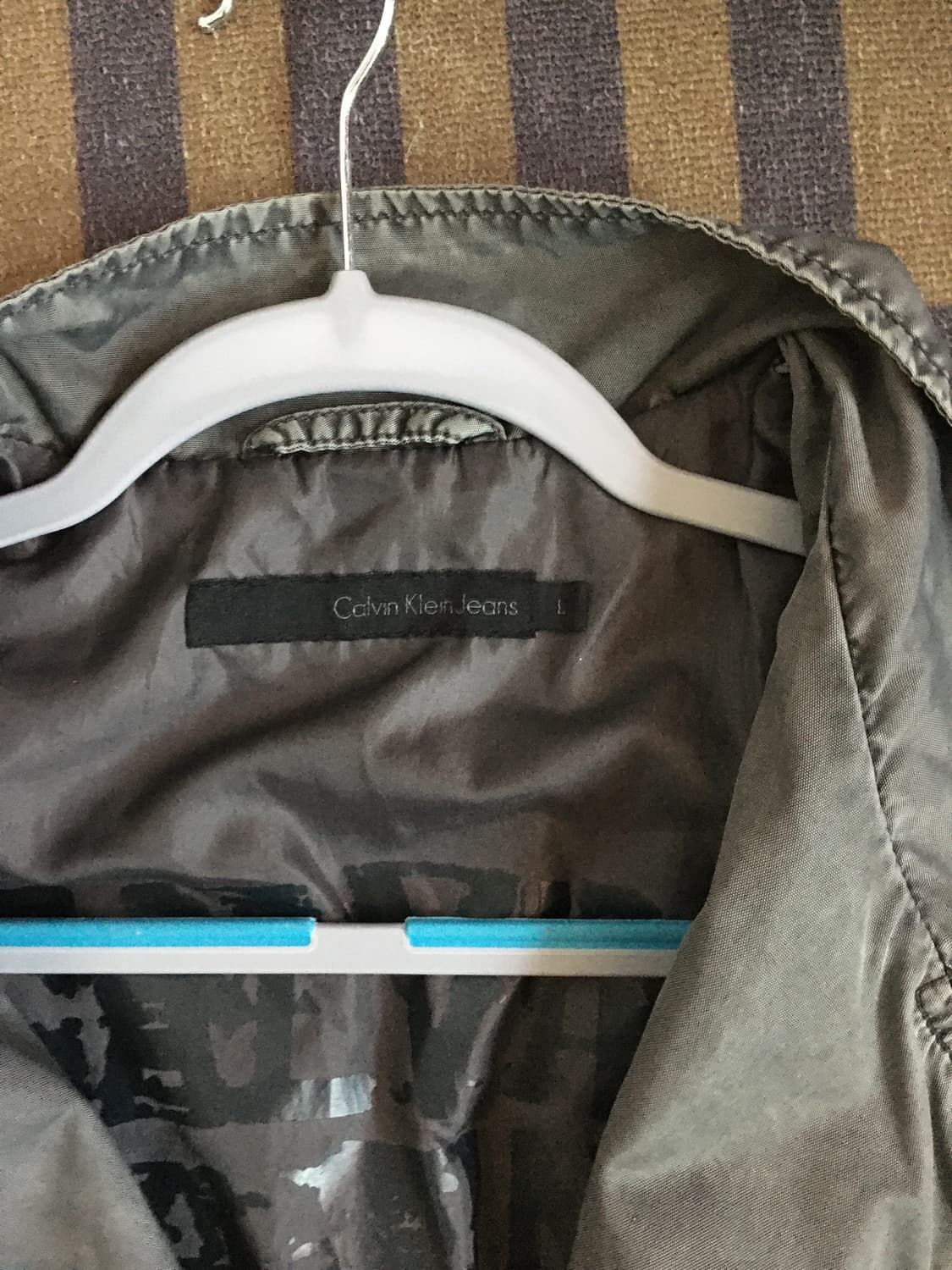 Calvin kiein - 그레이 가먼츠워싱 나일론 자켓 [L] 상품이미지3