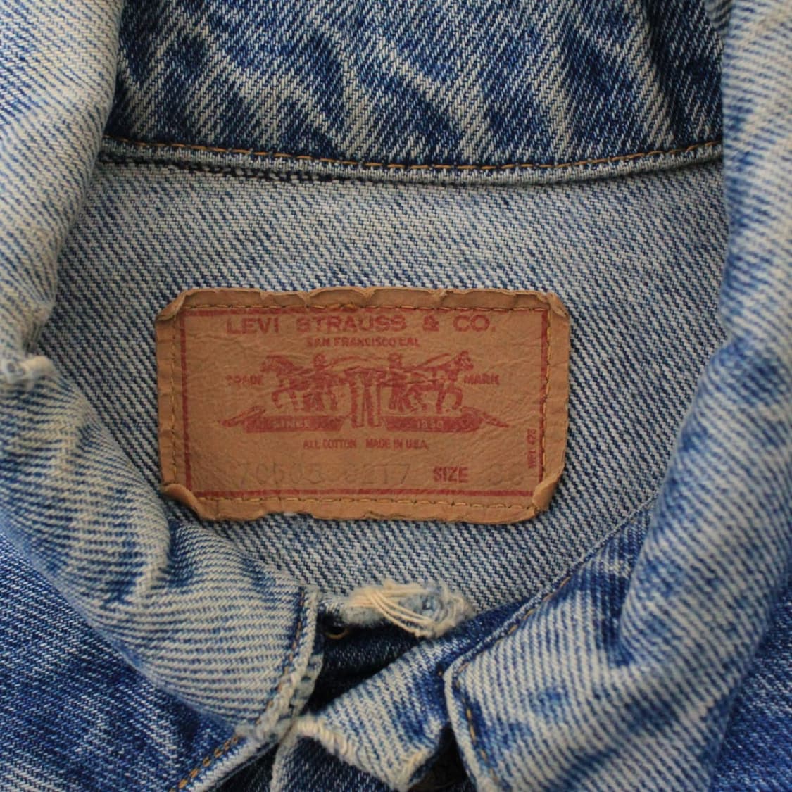 00s Levi’s 리바이스 70501 데님 트러커 자켓 L010 상품이미지5