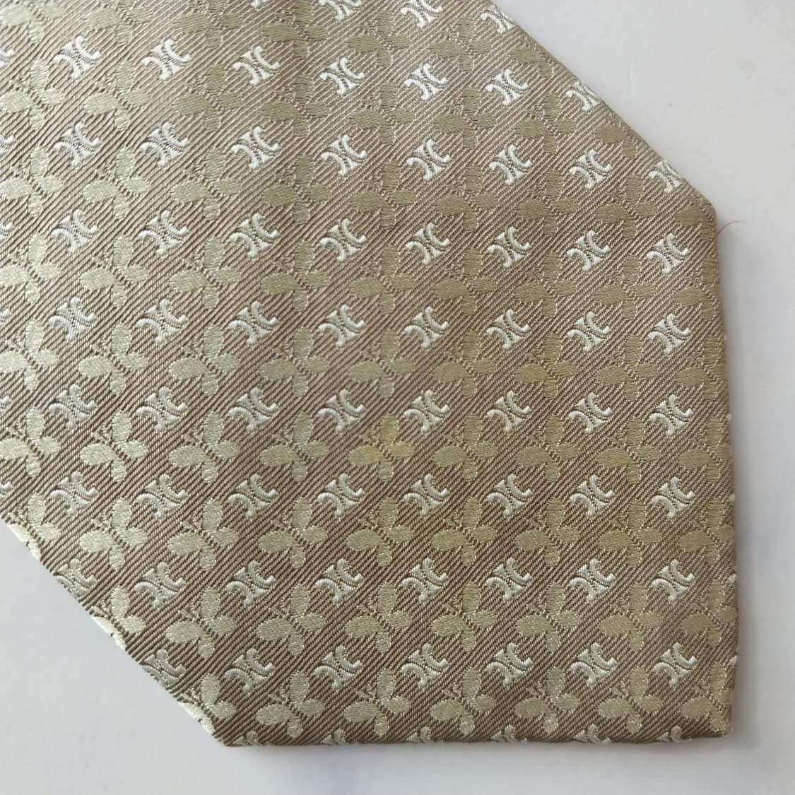 셀린느 실크 트리오페&나비 올오버 넥타이 8.9cm A+~A등급K1892 상품이미지7