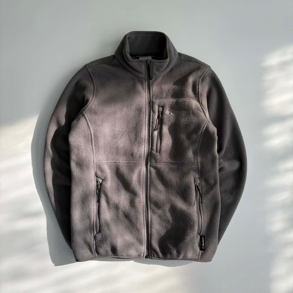 컬럼비아 그레이 플리스 자켓 후리스 희귀져지(S) 상품이미지2