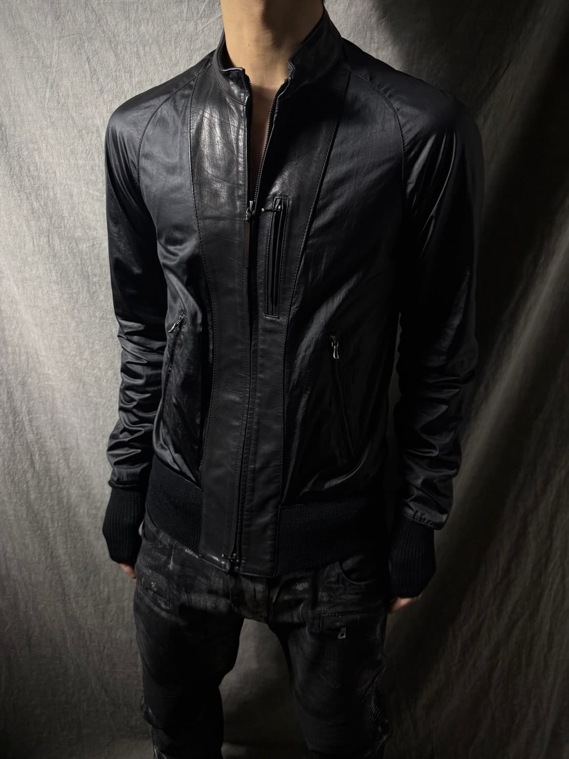 The Viridi Anne Leather Docking Jacket 상품이미지2