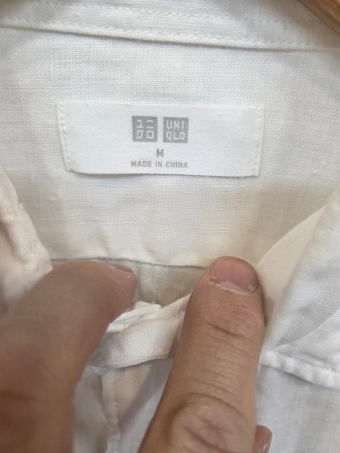 유니클로 린넨 셔츠 긴팔 m 상품이미지3