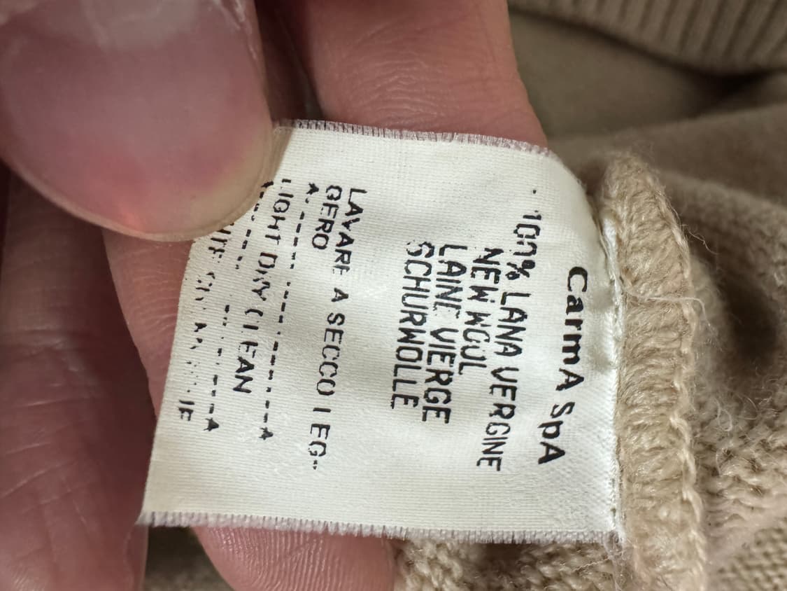 여성 까스텔바작 골프 꽃 자수 라나 울 니트 상품이미지3