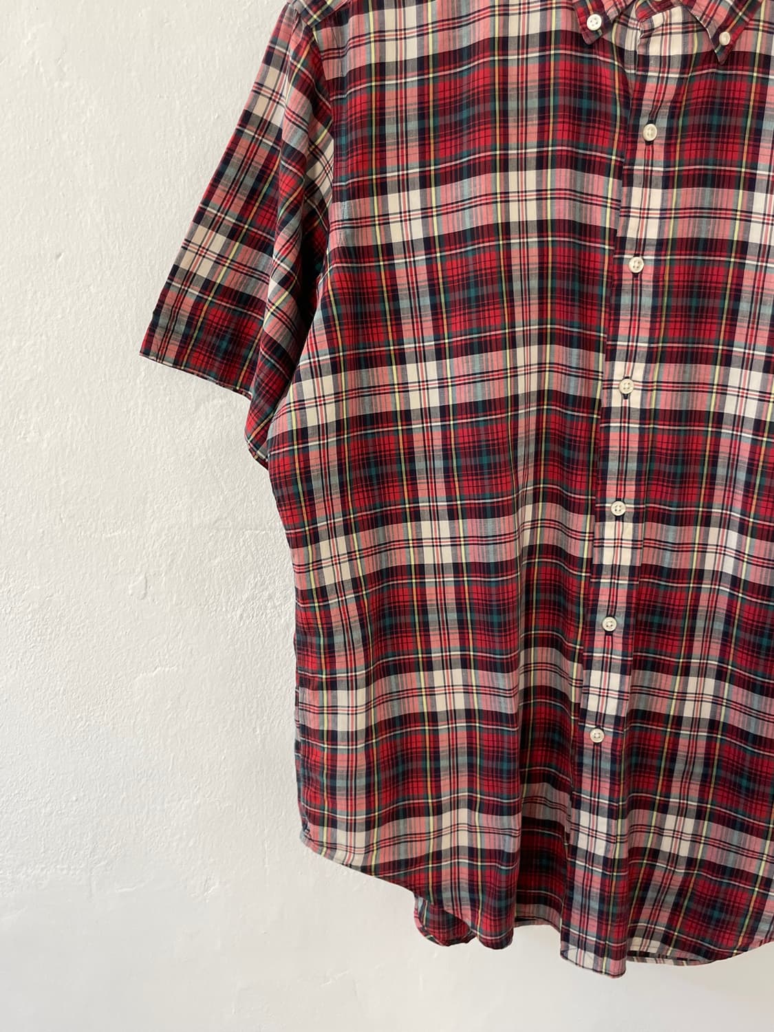 폴로 커스텀핏 체크 반팔 셔츠  상품이미지2