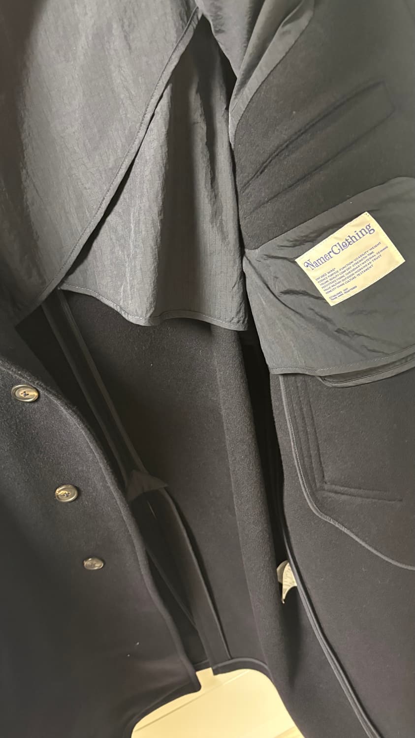 네이머클로딩 발마칸 코트 xl 네이비 상품이미지5