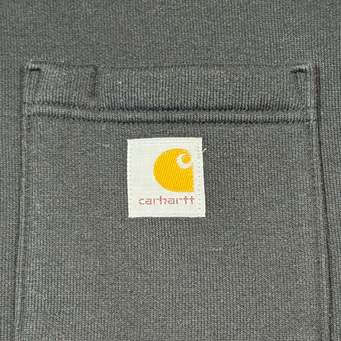 L) 칼하트 포켓 블랙 맨투맨 티셔츠 상품이미지4