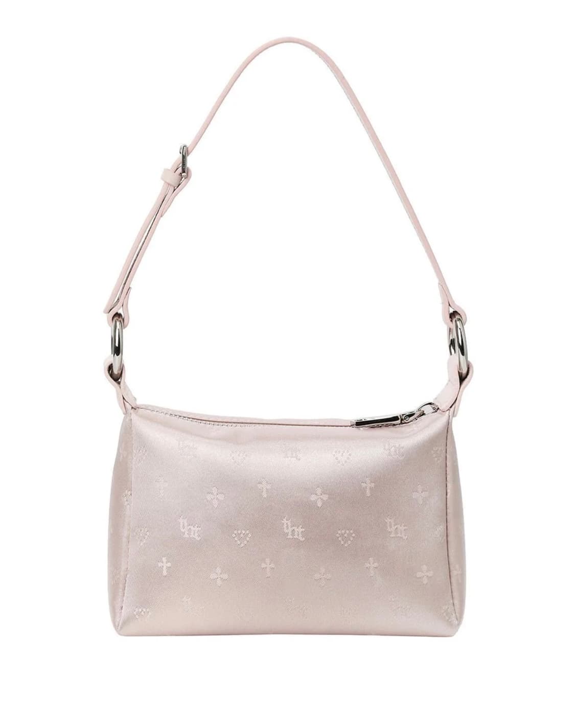 쓰리타임즈 자카드미니백 핑크 판매해요 상품이미지1