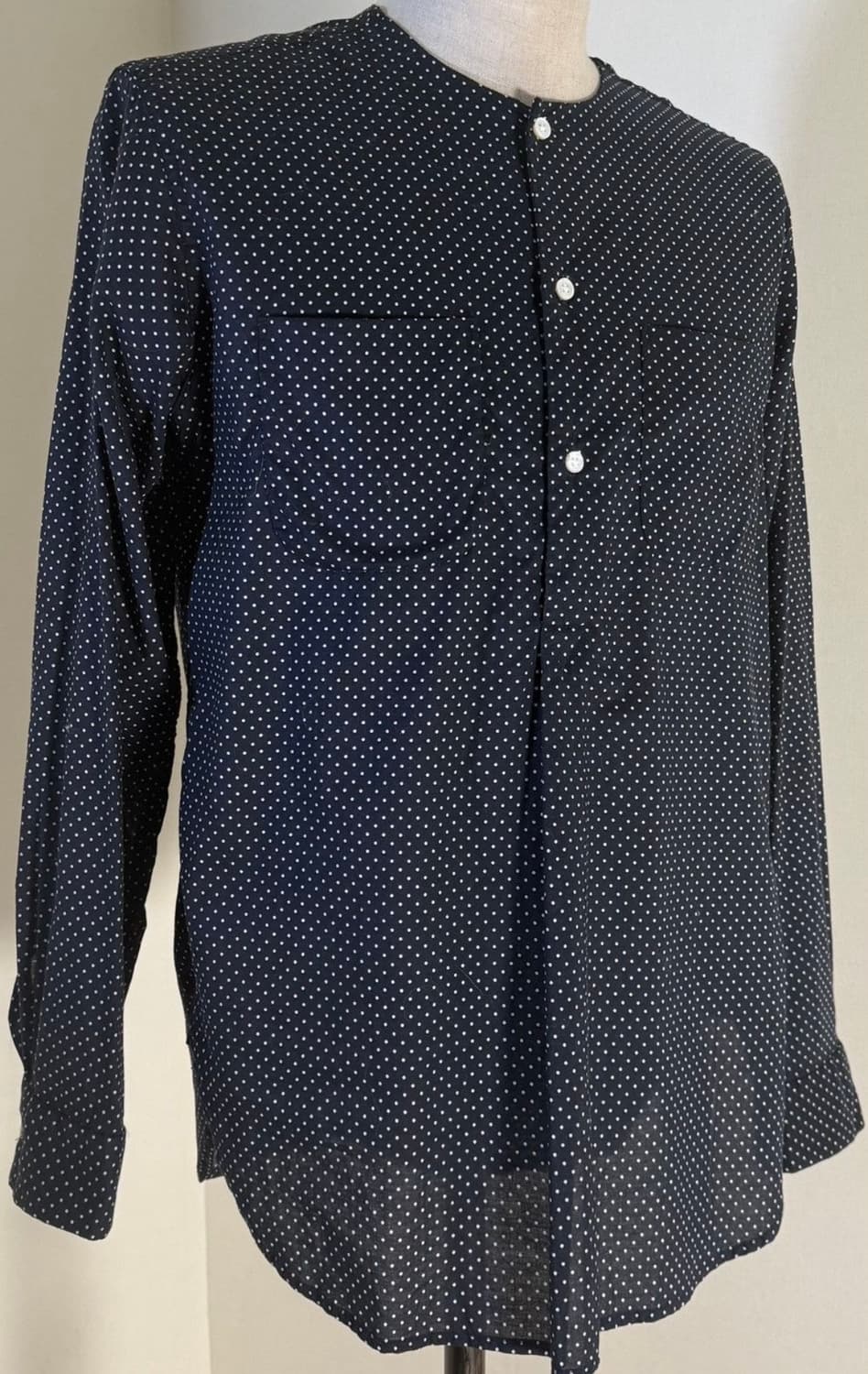 Engineered Garments 네이비 도트 셔츠 M (USA) 상품이미지1
