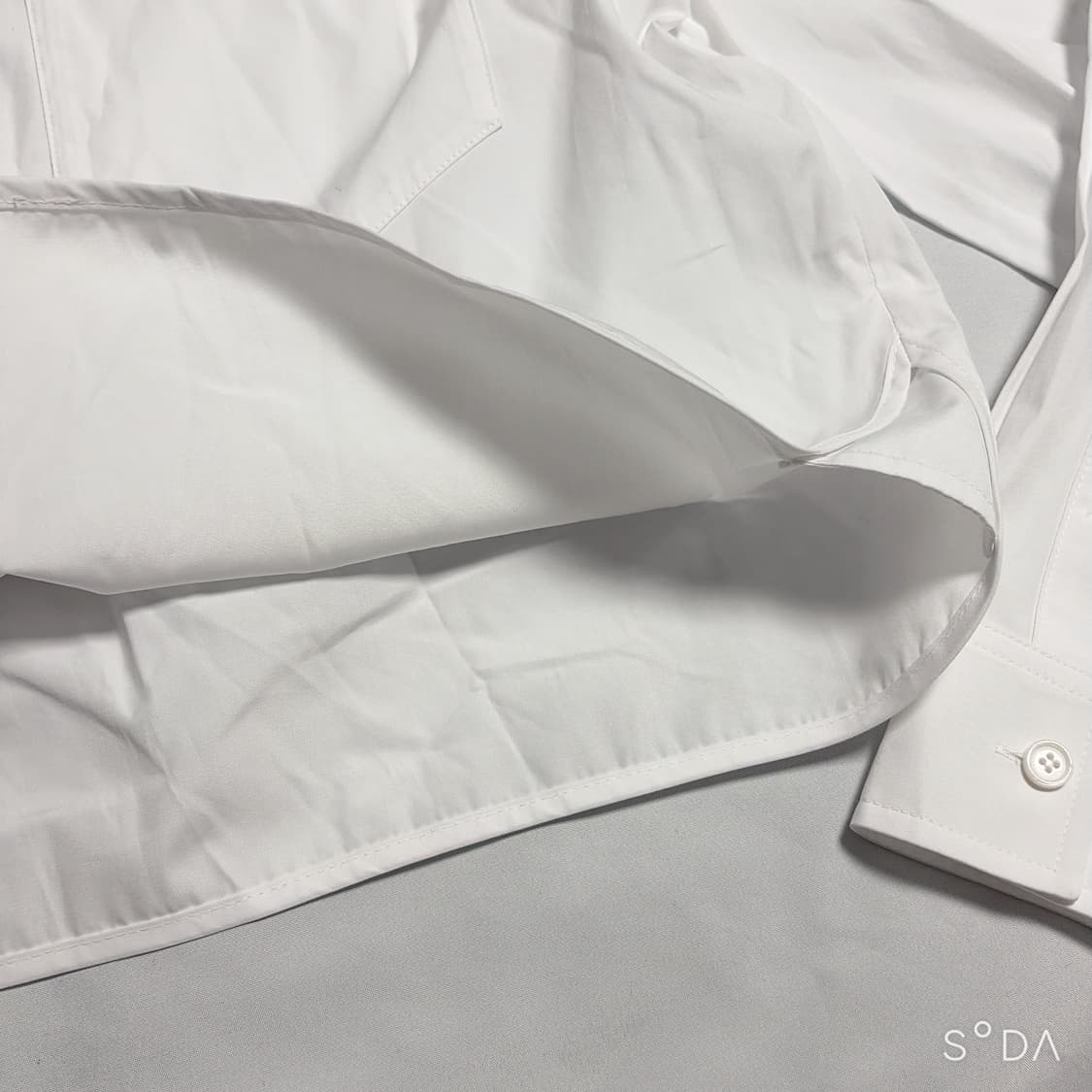 준지 화이트 크롭 셔츠 34 상품이미지7