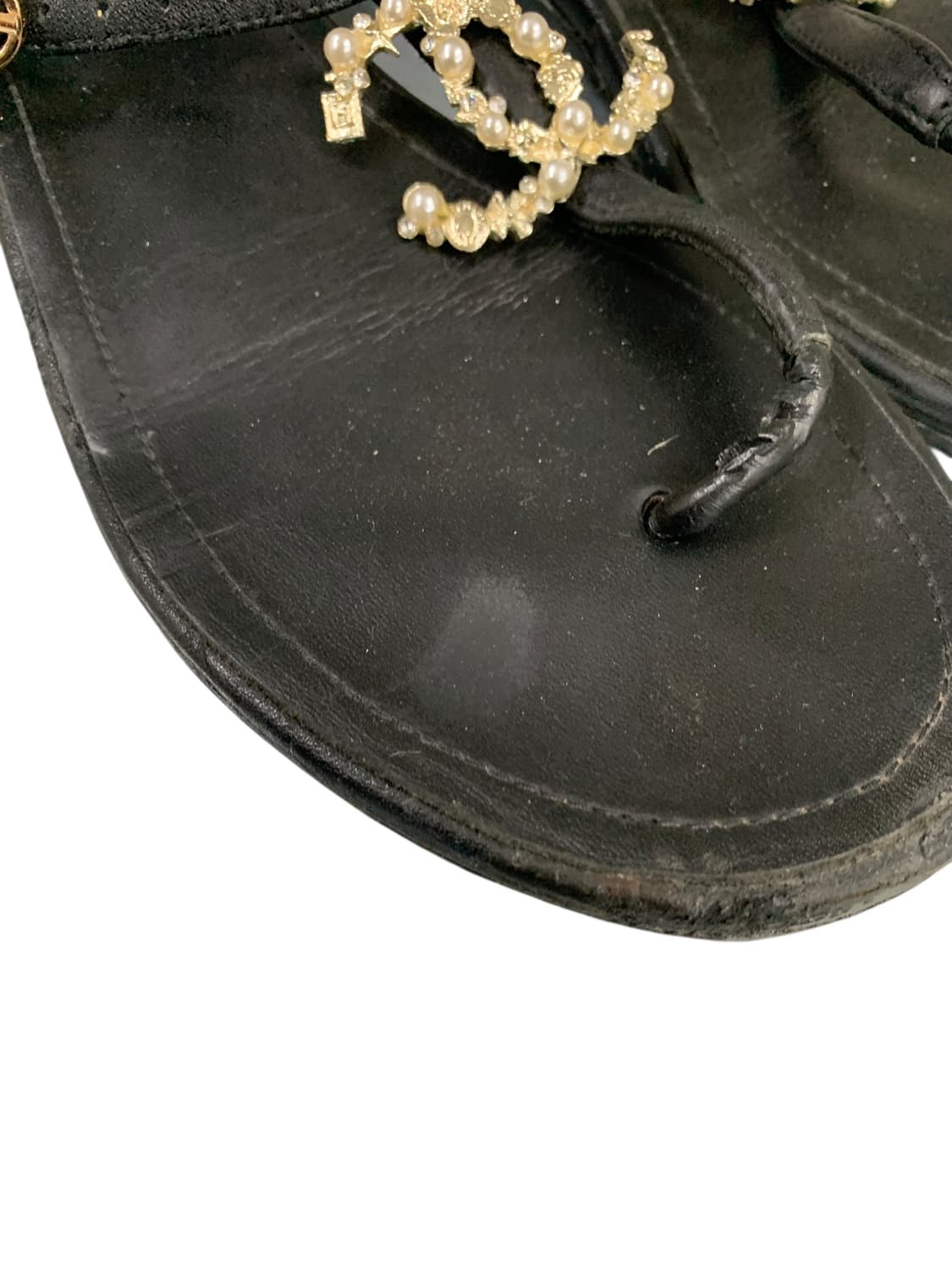 샤넬 펄 스트랩 샌들 블랙 39(245) (Gr-3218) 상품이미지8