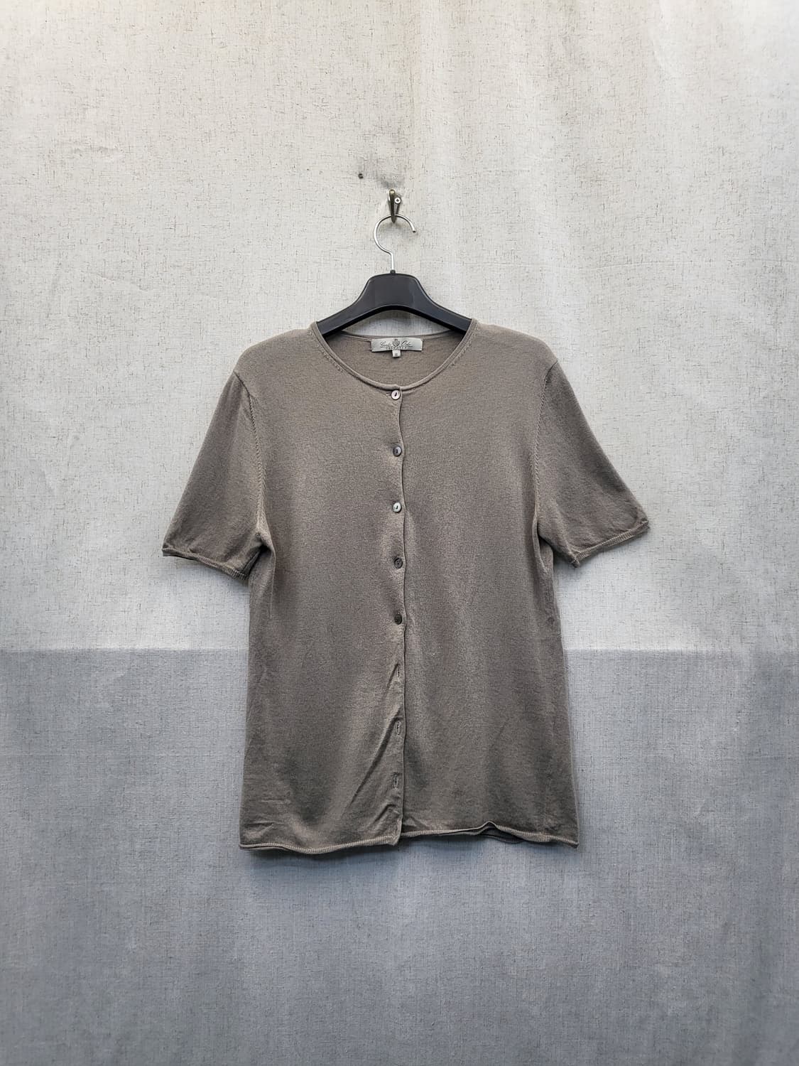 Gerts Oslo 반팔 가디건 브라운 상품이미지1