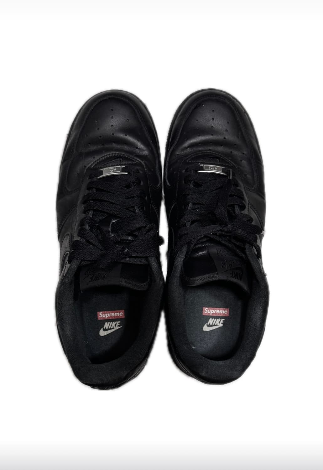 [275] 슈프림x나이키 에어포스 1 로우 블랙 상품이미지3