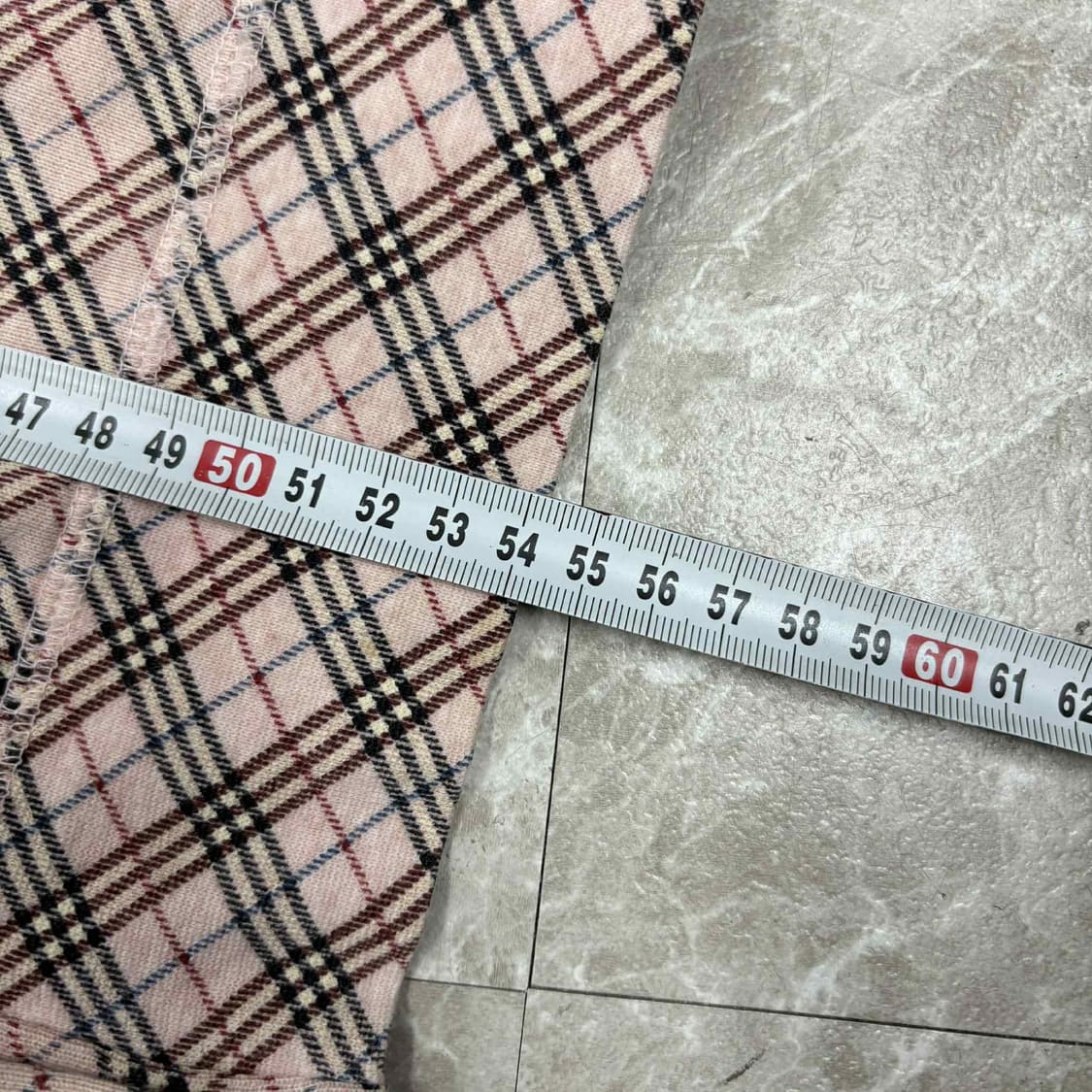 버버리 y2k 블루라벨 딸기 체크 버튼 스냅 후드 져지(38) 상품이미지8
