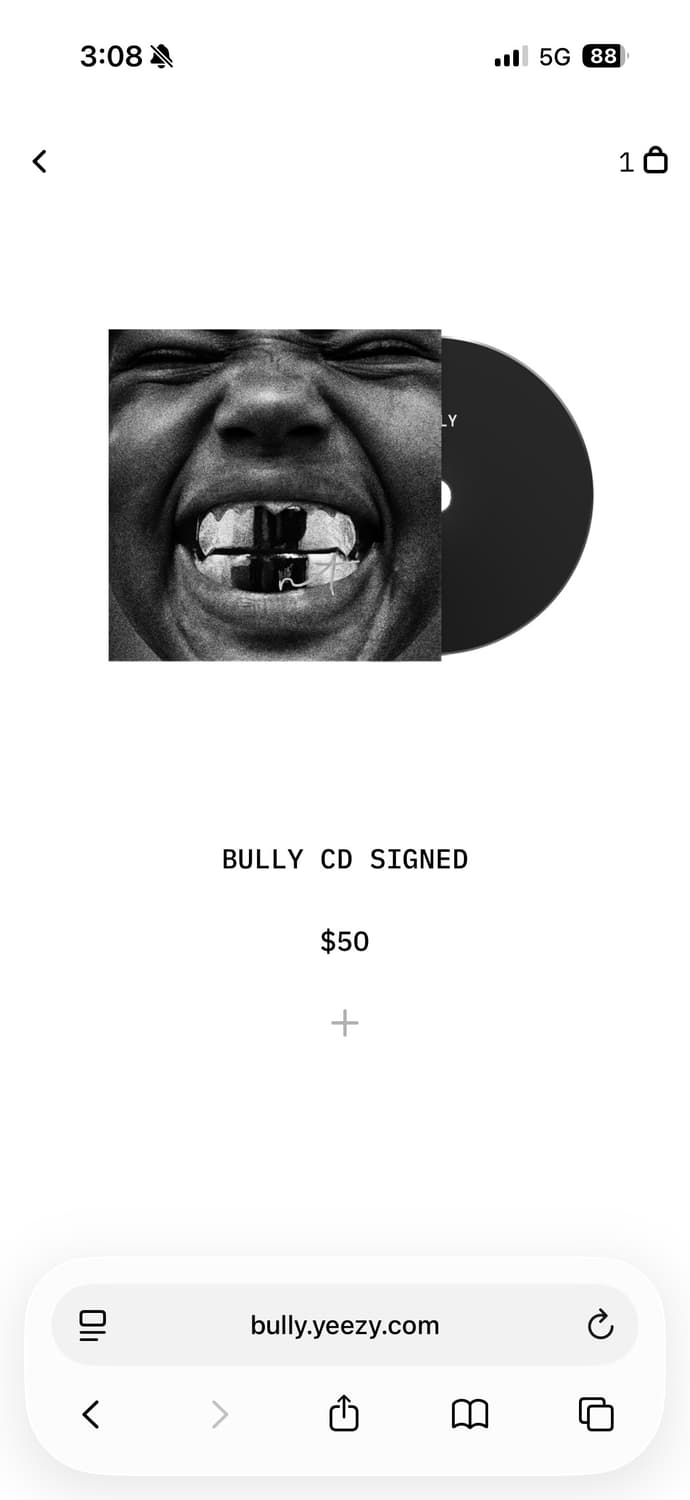 급처 예 BULLY 사인 CD 상품이미지2