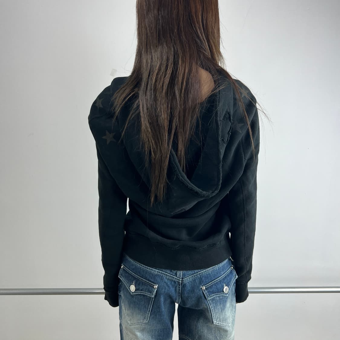 WJK X M THANK YOU FRIEDNS 스타 져지 후드 집업 상품이미지3