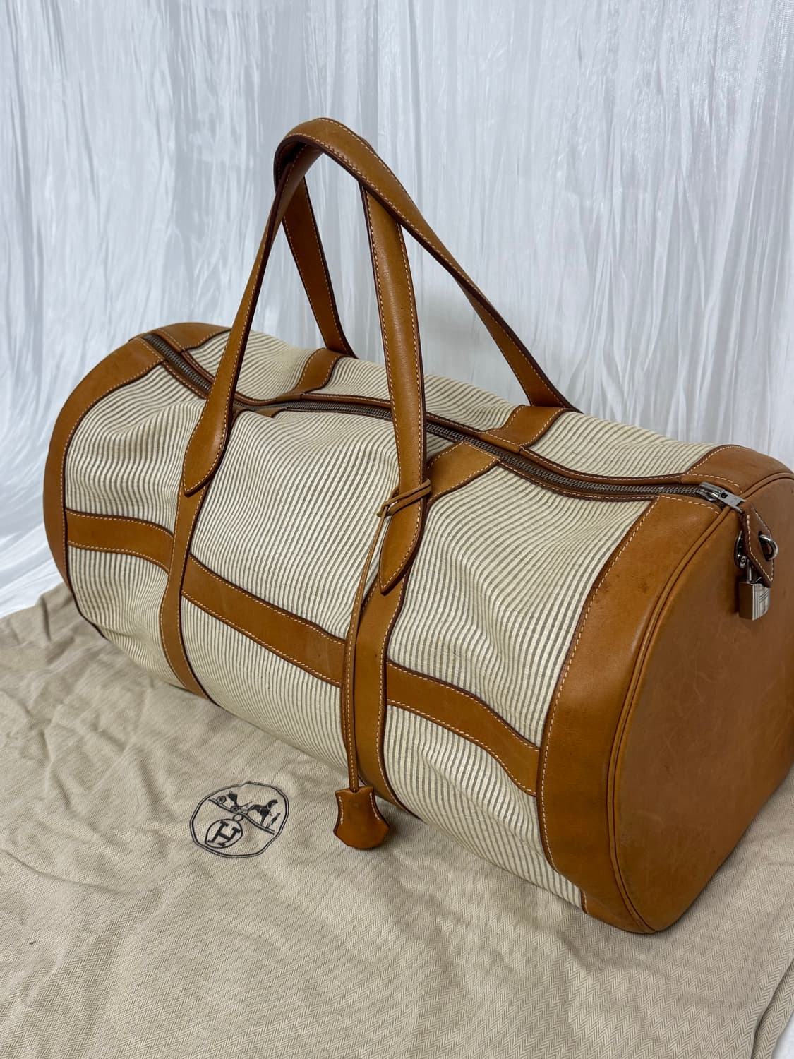 Hermes RARE 1998 RD Crinoline Travel Bag 상품이미지4