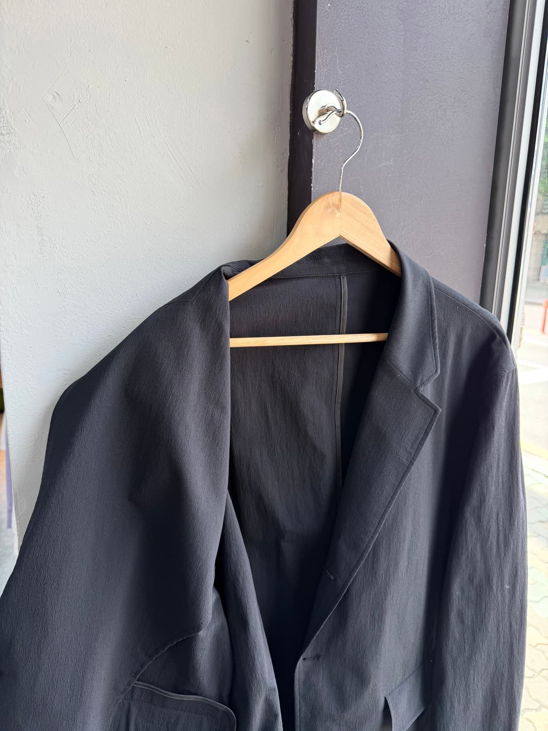 110/ 시스템옴므 25SS 크링클 스트레치 싱글 자켓 상품이미지8