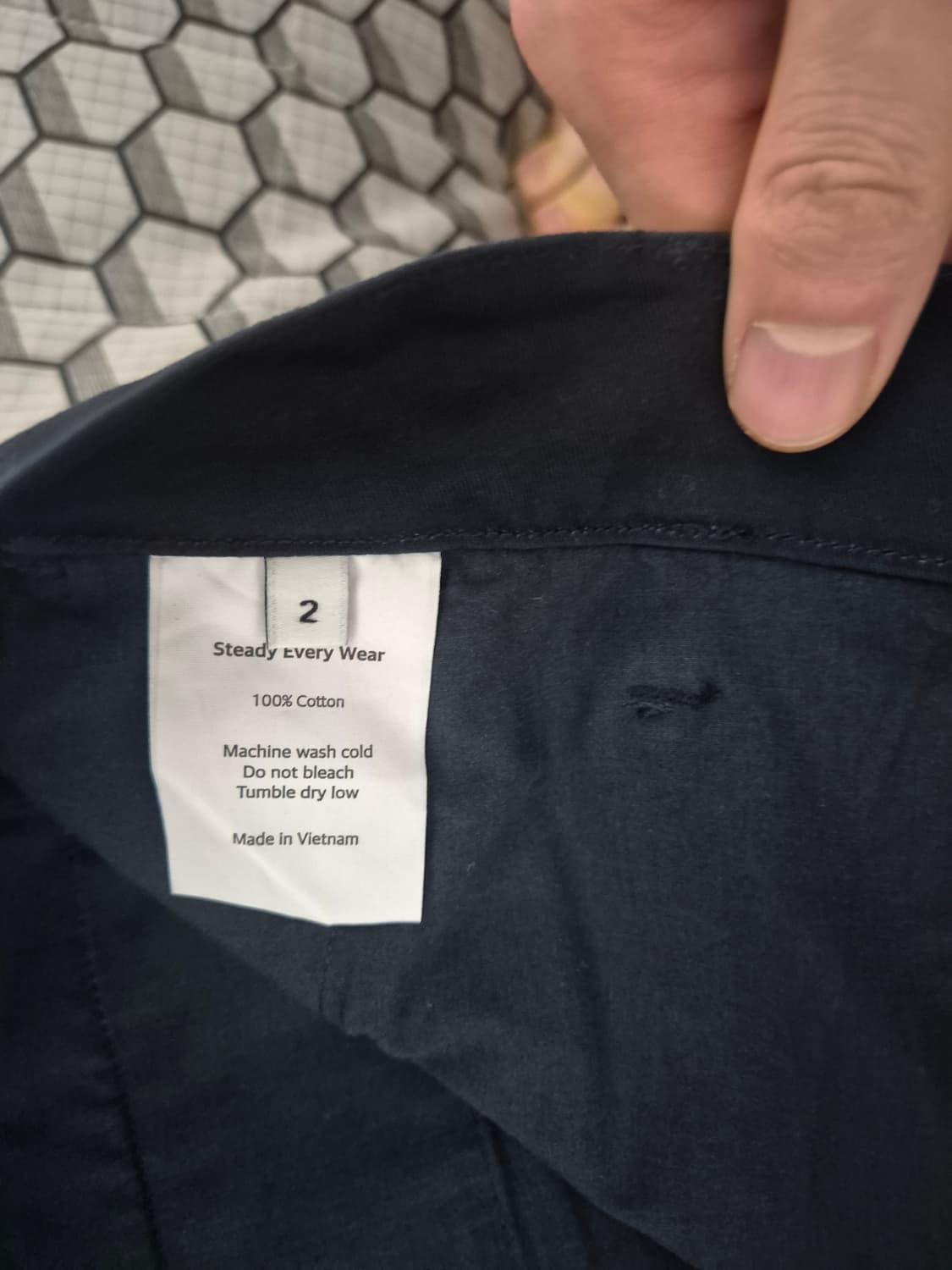 스테디에브리웨어 코튼 팬츠 네이비(2 사이즈) 상품이미지4