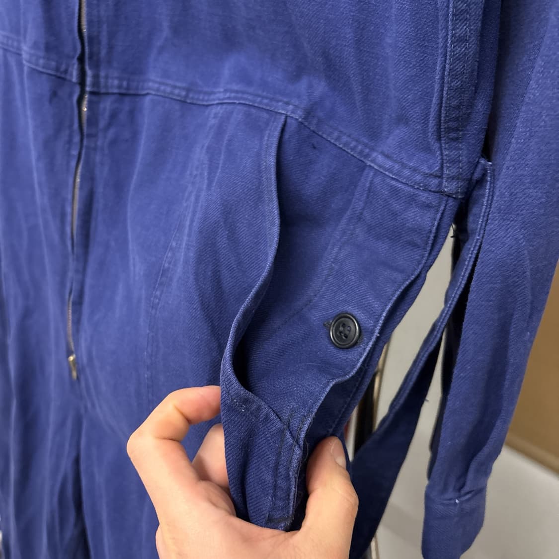 80~90s 프렌치 워크웨어 코튼트윌 커버올 점프수트 N982 상품이미지8