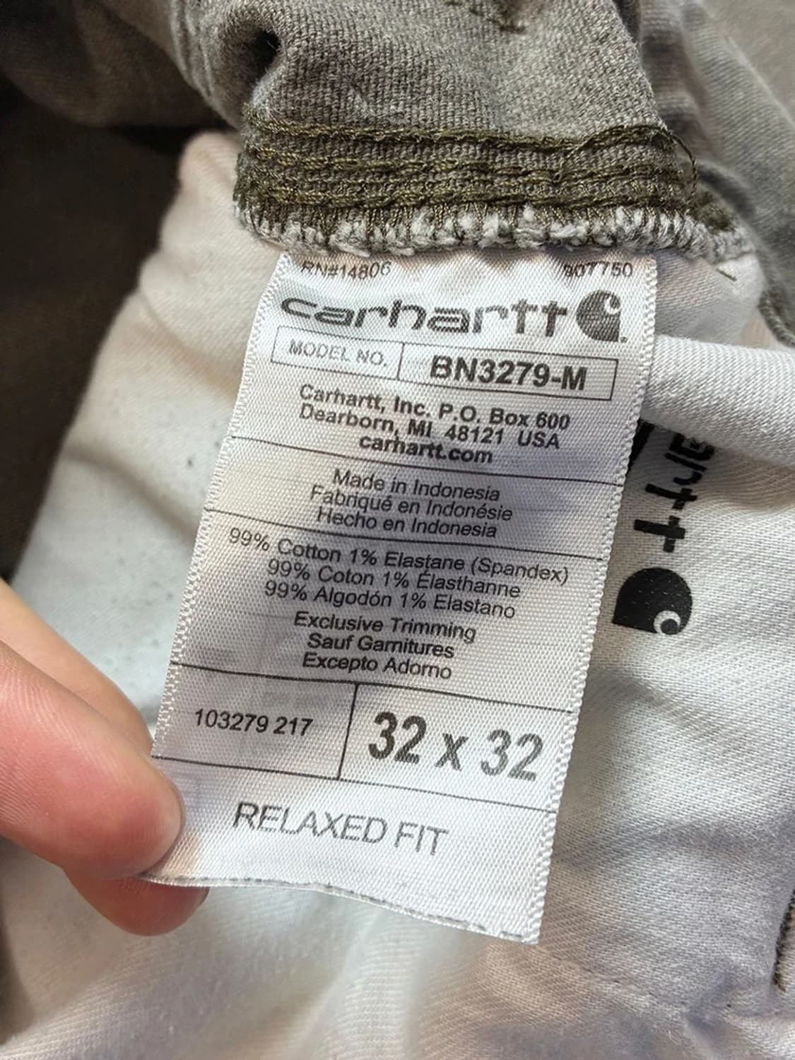 칼하트 릴렉스드 더블니 데님 팬츠 PN5635 상품이미지10