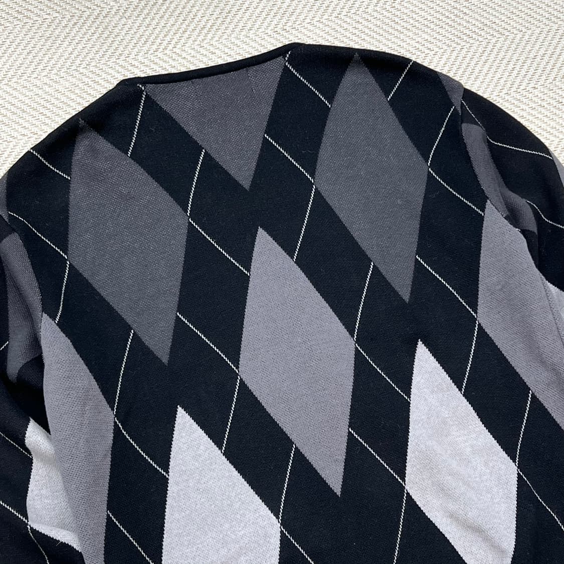 비슬로우 아가일 가디건 r2436 상품이미지4